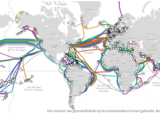 99% van het INTERNET reist over de oceanen